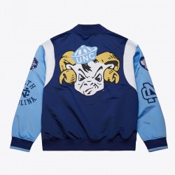 North Carolina Tar Heels Team Origins Blue Satin Jacket North Carolina Tar Heels Team Origins Blue Satin Jacket