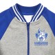 North Melbourne Gray and Royal Varsity Full-Zip Fleece Jacket North Melbourne Gray and Royal Varsity Full-Zip Fleece Jacket