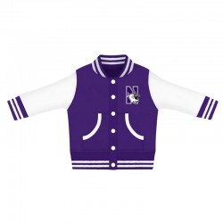 Northwestern University Wildcats Purple and White Letterman Jacket