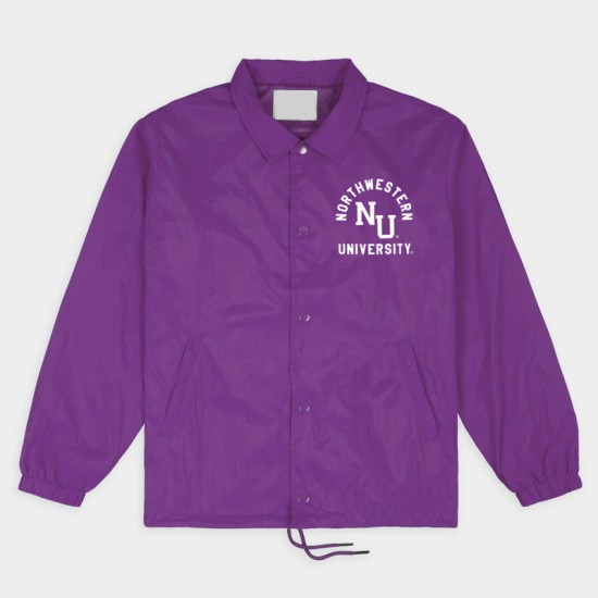 Northwestern Wildcats Football Retro Coaches Jacket Northwestern Wildcats Football Retro Coaches Jacket