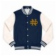 Notre Dame Fighting Irish Navy and Off White Varsity Jacket