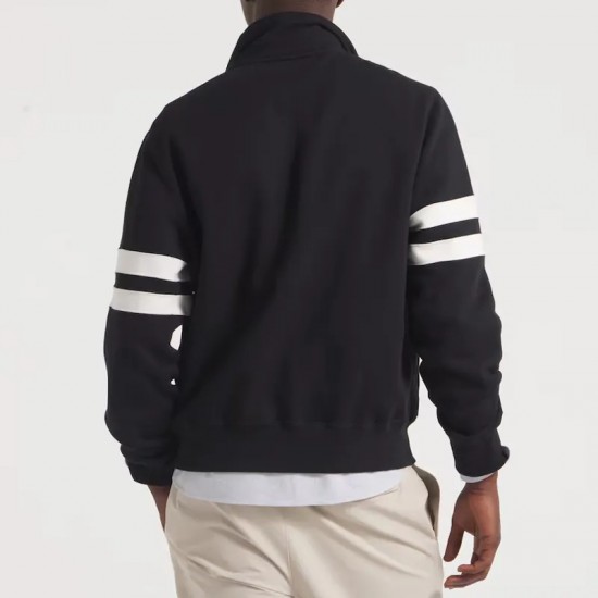 NY Giants Black Striped Fleece Jacket NY Giants Black Striped Fleece Jacket