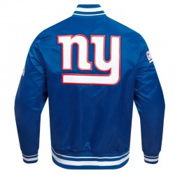 NY Giants Mashup Classic Rib Satin Jacket