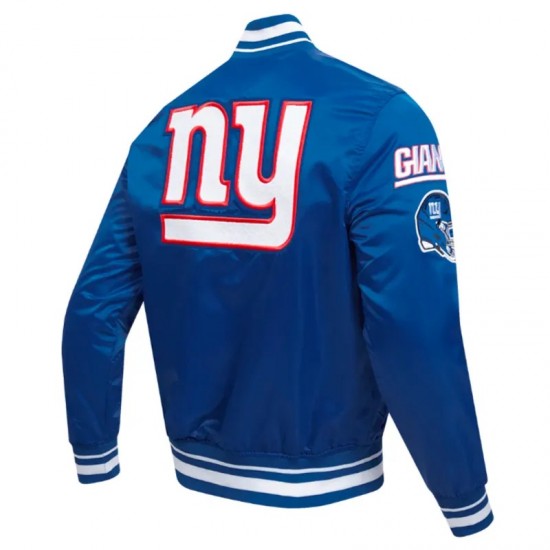 NY Giants Mashup Classic Rib Satin Jacket NY Giants Mashup Classic Rib Satin Jacket