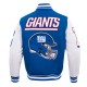 NY Giants Mashup Rib Varsity Wool/Leather Jacket NY Giants Mashup Rib Varsity Wool/Leather Jacket