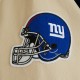 NY Giants Navy and Eggshell Varsity Bomber Jacket NY Giants Navy and Eggshell Varsity Bomber Jacket