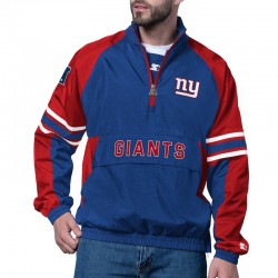 NY Giants Prospect Royal Half-Zip Pullover Jacket