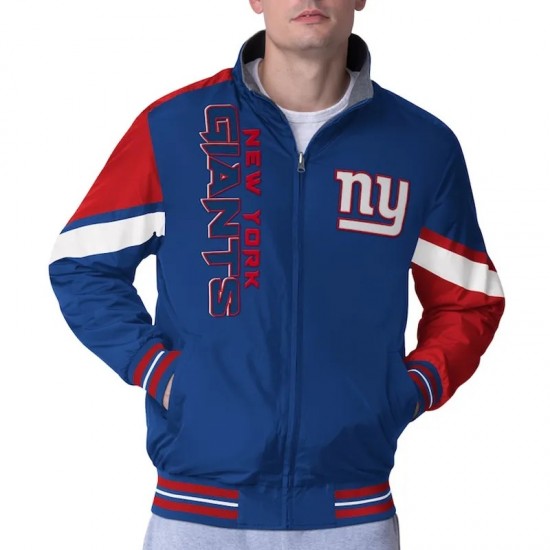 NY Giants Strong Arm Royal Full-Zip Jacket NY Giants Strong Arm Royal Full-Zip Jacket