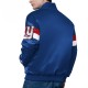 NY Giants Triple Option Varsity Satin Jacket NY Giants Triple Option Varsity Satin Jacket