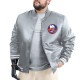 NY Islanders Adaptive Bold Logo Varsity Satin Jacket