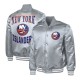 NY Islanders Adaptive Bold Logo Varsity Satin Jacket