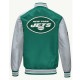 NY Jets Green and Gray Varsity Satin Jacket
