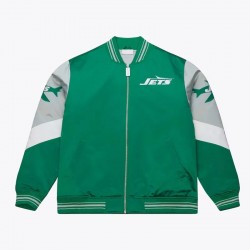 NY Jets Throw It Back Heavyweight Satin Jacket