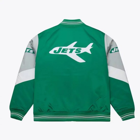 NY Jets Throw It Back Heavyweight Satin Jacket