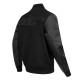 NY Jets Triple Black Varsity Wool and Leather Jacket NY Jets Triple Black Varsity Wool and Leather Jacket