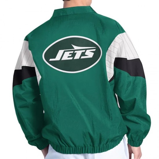 NY Jets Yard Line Green Full-Zip Jacket