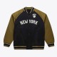 NY Knicks Black/Olive Satin Double Clutch Jacket NY Knicks Black/Olive Satin Double Clutch Jacket