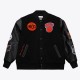 NY Knicks Black Out Team Logo Varsity Jacket NY Knicks Black Out Team Logo Varsity Jacket