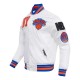 NY Knicks Mashup Classic Rib White Satin Jacket NY Knicks Mashup Classic Rib White Satin Jacket