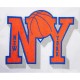 NY Knicks Mashup Classic Rib White Satin Jacket NY Knicks Mashup Classic Rib White Satin Jacket