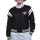 NY Knicks Printed Logo Varsity Satin Jacket NY Knicks Printed Logo Varsity Satin Jacket
