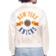 NY Knicks Printed Logo Varsity Satin Jacket NY Knicks Printed Logo Varsity Satin Jacket