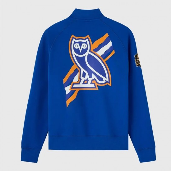 NY Knicks Royal Fleece Jacket – Owl Edition