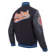 NY Knicks Script Tail Classic Rib Varsity Jacket NY Knicks Script Tail Classic Rib Varsity Jacket