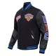 NY Knicks Script Tail Classic Rib Varsity Jacket NY Knicks Script Tail Classic Rib Varsity Jacket