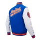 NY Knicks Script Tail Classic Rib Varsity Jacket NY Knicks Script Tail Classic Rib Varsity Jacket