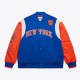 NY Knicks Team Origins Royal Satin Jacket NY Knicks Team Origins Royal Satin Jacket