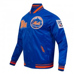 NY Mets Best of Classic Rib Satin Jacket NY Mets Best of Classic Rib Satin Jacket