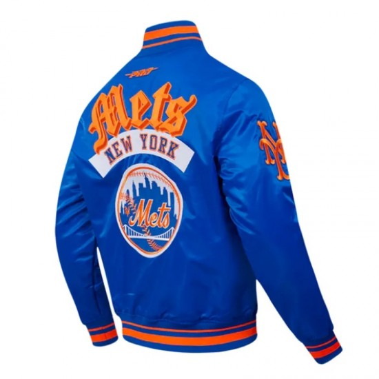 NY Mets Best of Classic Rib Satin Jacket