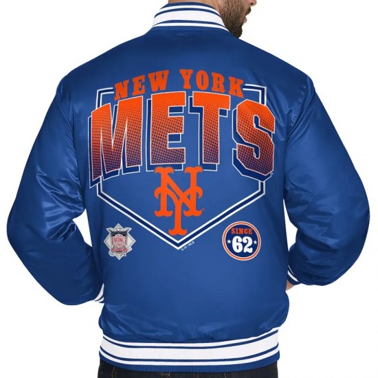 NY Mets Home Plate Printed Graphic Jacket