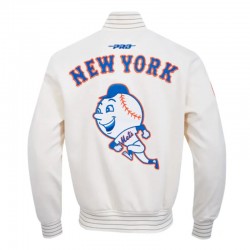 NY Mets Logo Game Day Eggshell Jacket NY Mets Logo Game Day Eggshell Jacket