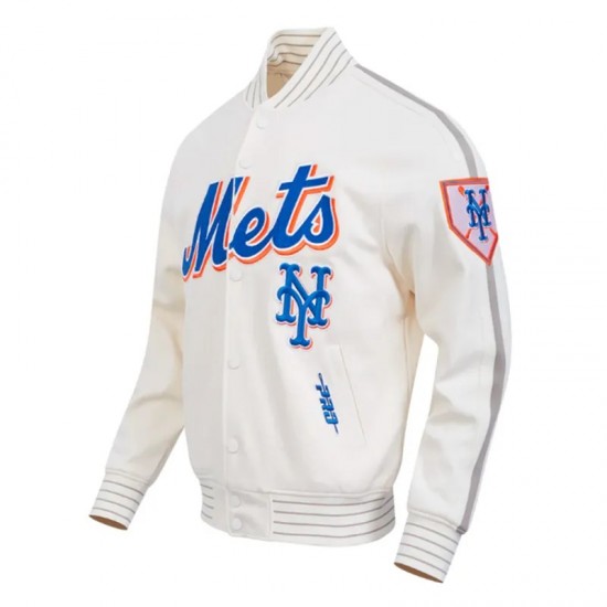 NY Mets Logo Game Day Eggshell Jacket NY Mets Logo Game Day Eggshell Jacket