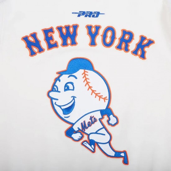 NY Mets Logo Game Day Eggshell Jacket NY Mets Logo Game Day Eggshell Jacket
