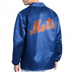 NY Mets Point Man Coaches Royal Jacket NY Mets Point Man Coaches Royal Jacket