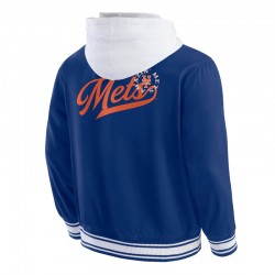 NY Mets Royal Cotton Hooded Jacket NY Mets Royal Cotton Hooded Jacket