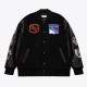 NY Rangers Black Out Team Logo Varsity Jacket NY Rangers Black Out Team Logo Varsity Jacket