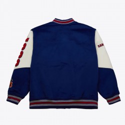NY Rangers Team History Blue Vintage Logo Varsity Jacket NY Rangers Team History Blue Vintage Logo Varsity Jacket