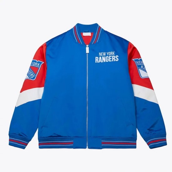 NY Rangers Throw It Back Heavyweight Satin Jacket