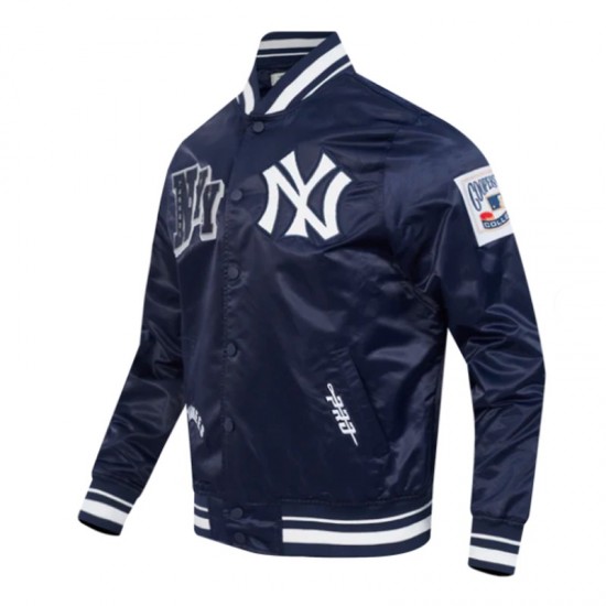 NY Yankees Best of Classic Rib Satin Jacket