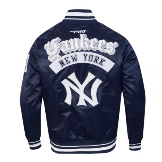 NY Yankees Best of Classic Rib Satin Jacket
