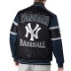 NY Yankees Black and Navy Varsity Leather Jacket NY Yankees Black and Navy Varsity Leather Jacket