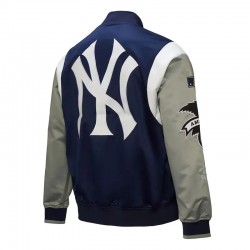 NY Yankees Cooperstown Team Origins Satin Jacket