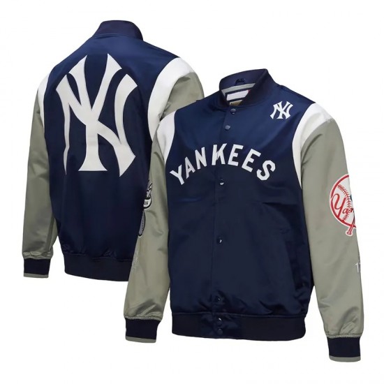 NY Yankees Cooperstown Team Origins Satin Jacket