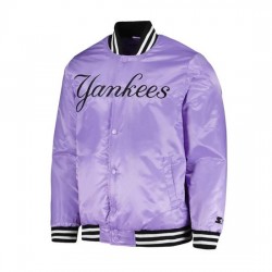 NY Yankees Cross Bronx Purple Jacket