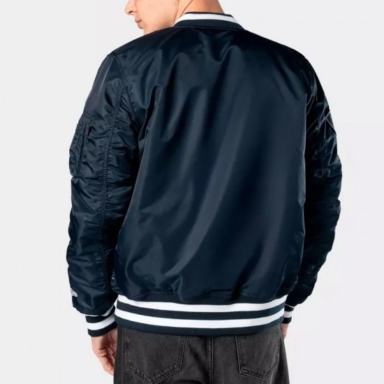NY Yankees Full-Zip Green Bomber Jacket