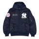 NY Yankees Historic L-2B Hooded Bomber Jacket NY Yankees Historic L-2B Hooded Bomber Jacket